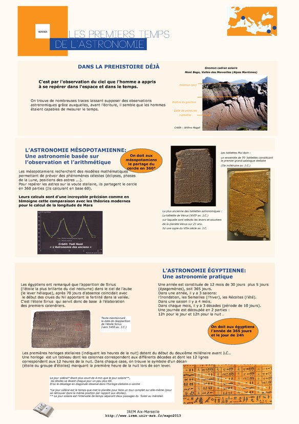 Les premiers temps de l'astronomie en M�diterran�e