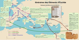 Carte de la circulation des �l�ments d'Euclide